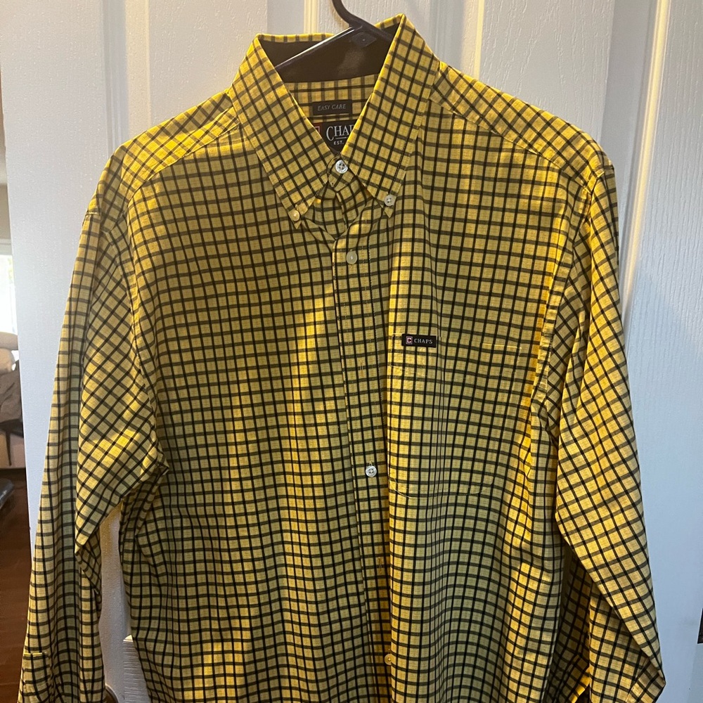 Chaps Medium Long Sleeve Button Down - image 1